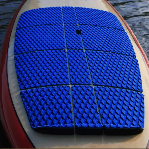 Abahub 12 Piece Surf SUP Deck Traction Pad Premium EVA with Tail Kicker 3M Adhesive for Paddleboard Longboard Surfboard BlackBlueGrayNavy BlueOrangeWhiteNavy Blue