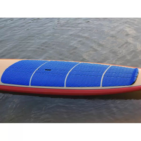 Abahub 12 Piece Surf SUP Deck Traction Pad Premium EVA with Tail Kicker 3M Adhesive for Paddleboard Longboard Surfboard BlackBlueGrayNavy BlueOrangeWhiteNavy Blue
