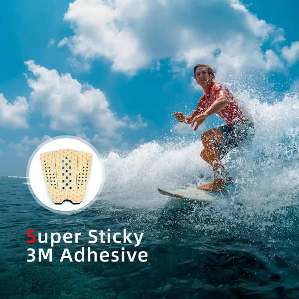 Abahub 9 Piece Surf Deck Traction Pad Premium EVA with Tail Kicker 3M Adhesive for Surfboard Longboard Shortboard Funboard Fish Skimboard BlackBlueBrownGrayWhiteOrangeNavy Blue3 pcsBlack