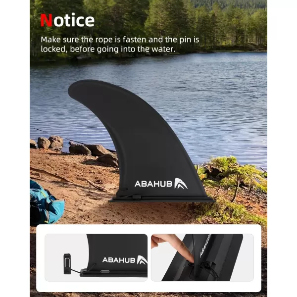Abahub 910 SUP Single Center Fin with 1 NoTool Fin Screw Fiberglass Reinforeced 910 inch SUP Replacement Fins for Surfing Surfboard Standup Paddle Board Longboard BlackBlueWhite2 pack slidein fin