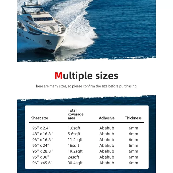Abahub EVA Foam Boat Decking 96x4563628824168 48x168 SelfAdhesive Faux Teak Marine Flooring Sheet Traction Pad for Boats Surfboard Swim Platform RV FloorGray with Red Lines