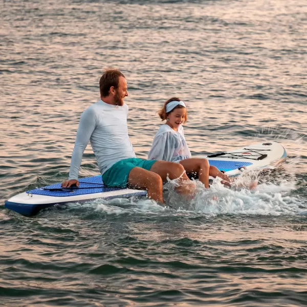 Abahub Inflatable SUP Wide 106quot x 31quot34quot x 106quot iSUP Blue Standup Paddleboard with Adjustable SUP Kayak Paddle for Yoga Paddle Board Kayaking Surf Canoe Fishing31 Blue