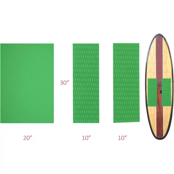 Abahub NonSlip Traction Pad 12 Pieces Deck Grip Mat 30in x 20in Trimmable EVA Sheet 3M Adhesive for Boat Kayak Skimboard Surfboard SUP BlackGrayWhiteGreenNavy BlueOrangeGreen