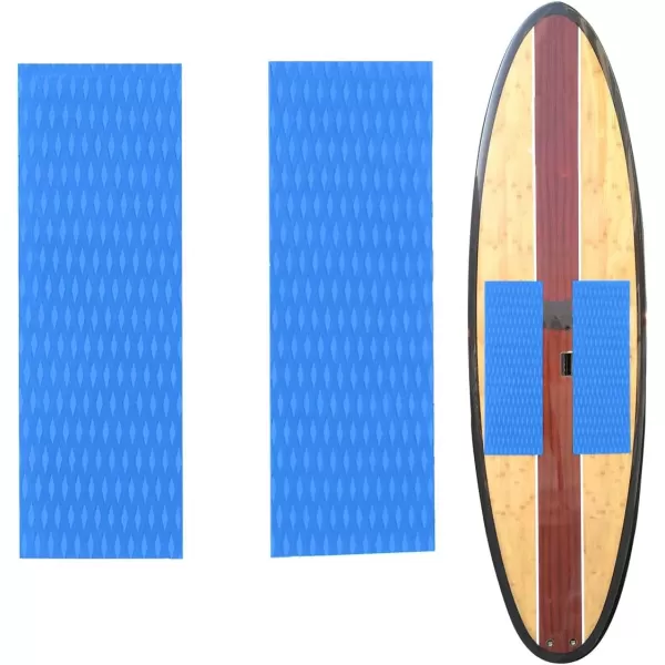 Abahub NonSlip Traction Pad 12 Pieces Deck Grip Mat 30in x 20in Trimmable EVA Sheet 3M Adhesive for Boat Kayak Skimboard Surfboard SUP BlackGrayWhiteGreenNavy BlueOrangeNavy Blue