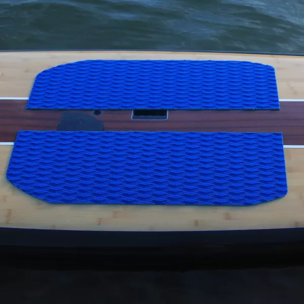 Abahub NonSlip Traction Pad 12 Pieces Deck Grip Mat 30in x 20in Trimmable EVA Sheet 3M Adhesive for Boat Kayak Skimboard Surfboard SUP BlackGrayWhiteGreenNavy BlueOrangeNavy Blue