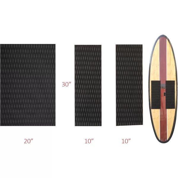 Abahub NonSlip Traction Pad 12 Pieces Deck Grip Mat 30in x 20in Trimmable EVA Sheet 3M Adhesive for Boat Kayak Skimboard Surfboard SUP BlackGrayWhiteGreenNavy BlueOrangeBlack