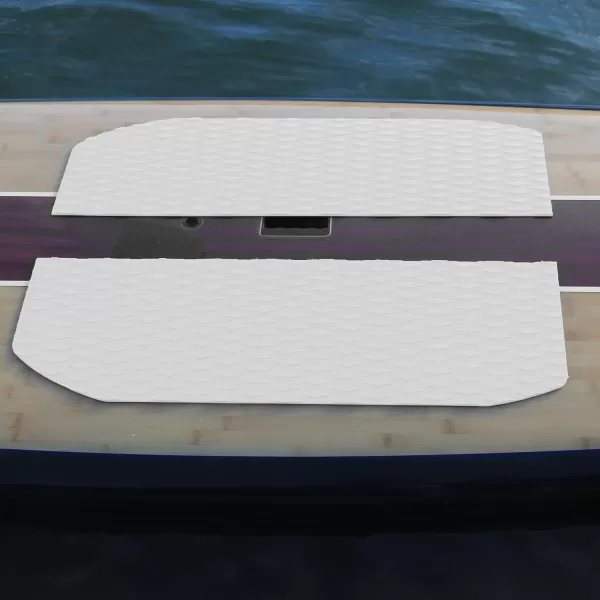 Abahub NonSlip Traction Pad 12 Pieces Deck Grip Mat 30in x 20in Trimmable EVA Sheet 3M Adhesive for Boat Kayak Skimboard Surfboard SUP BlackGrayWhiteGreenNavy BlueOrangeWhite