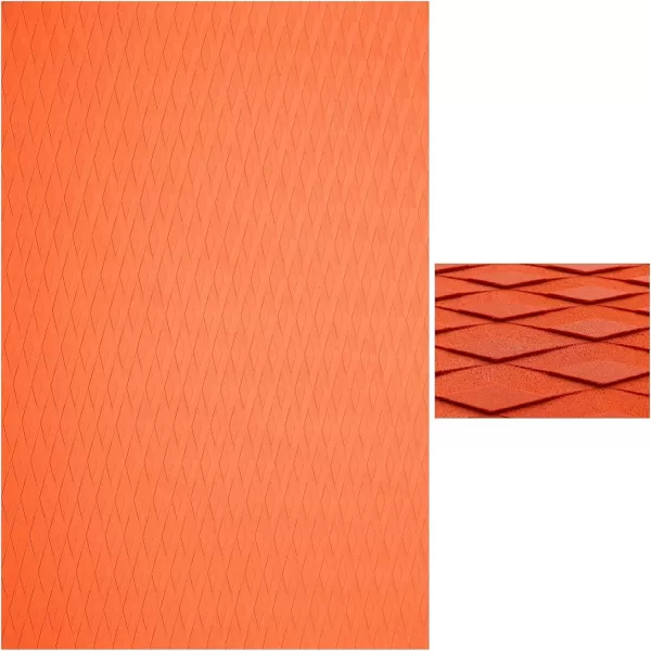 Abahub NonSlip Traction Pad 12 Pieces Deck Grip Mat 30in x 20in Trimmable EVA Sheet 3M Adhesive for Boat Kayak Skimboard Surfboard SUP BlackGrayWhiteGreenNavy BlueOrangeOrange
