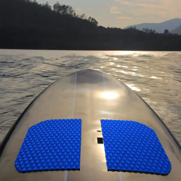 Abahub NonSlip Traction Pad 12 Pieces Deck Grip Mat 30in x 20in Trimmable EVA Sheet 3M Adhesive for Boat Kayak Skimboard Surfboard SUP BlackGrayWhiteGreenNavy BlueOrangeNavy Blue