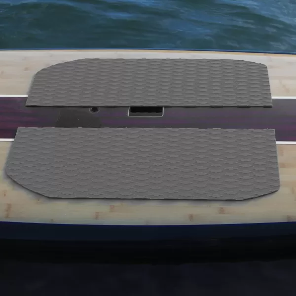 Abahub NonSlip Traction Pad 12 Pieces Deck Grip Mat 30in x 20in Trimmable EVA Sheet 3M Adhesive for Boat Kayak Skimboard Surfboard SUP BlackGrayWhiteGreenNavy BlueOrangeGray
