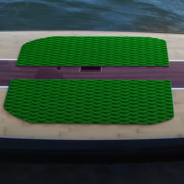 Abahub NonSlip Traction Pad 12 Pieces Deck Grip Mat 30in x 20in Trimmable EVA Sheet 3M Adhesive for Boat Kayak Skimboard Surfboard SUP BlackGrayWhiteGreenNavy BlueOrangeGreen