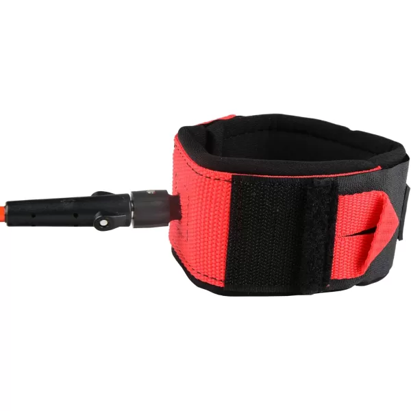 Abahub Premium Coil SUP Leash 10 ft Coiled Paddle Board Leashes 72mm Thick Legrope Strap for Longboard Surfboards Standup Paddleboards iSUP Replacement Leg Rope 8 Colorsclear red