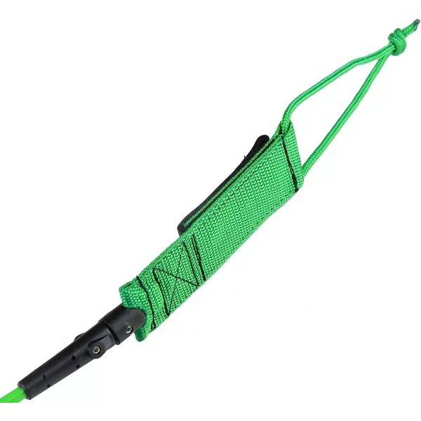 Abahub Premium Coil SUP Leash 10 ft Coiled Paddle Board Leashes 72mm Thick Legrope Strap for Longboard Surfboards Standup Paddleboards iSUP Replacement Leg Rope 8 Colorsgreen
