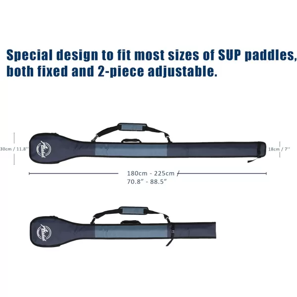 Abahub Premium SUP Paddle Bag for 2 Piece Adjustable Stand Up Paddles Fixed Carbon Paddle