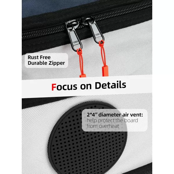 Abahub Premium SUP Travel Bag Foam Padded Standup Paddleboard Cover Case Paddle Board Carrying Bags for Paddleboarding Outdoor Airplane Car Truck90 x 33