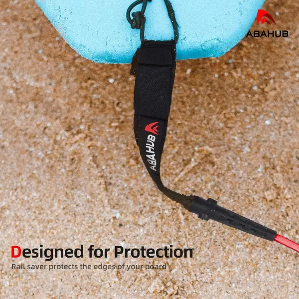 Abahub Premium Surfboard Leash 678910 ft Straight Surf Board Leashes 67mm Legrope Strap for Shortboard LongboardClear Blue Core