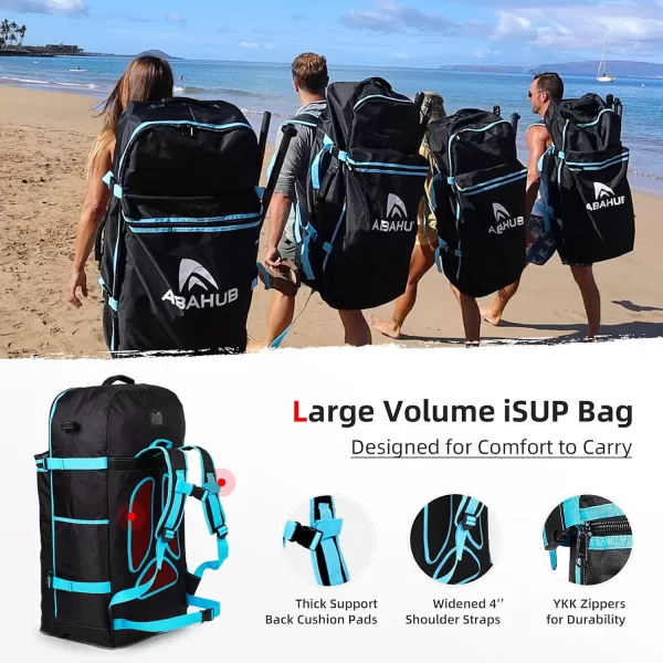 Abahub Premium iSUP Bag Travel Carrying Backpack for Inflatable Stand Up Paddleboards Paddle Board Accessories Fits up to 13 ISUP