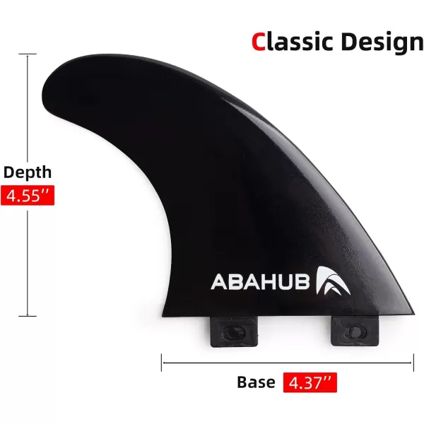 Abahub Surfboard Thruster Fins Set Compatible with FCS Style Fin Box Fiberglass Reinforced G5 Surf Fin 3 Fins for Surf Boards Surfing Longboard Shortboard with Screws and Key BlackBlueWhiteblack with screws and key