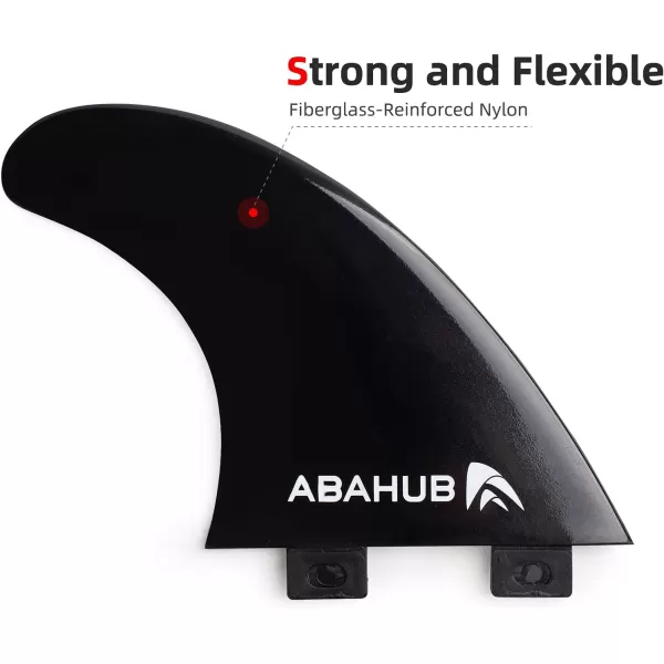 Abahub Surfboard Thruster Fins Set Compatible with FCS Style Fin Box Fiberglass Reinforced G5 Surf Fin 3 Fins for Surf Boards Surfing Longboard Shortboard with Screws and Key BlackBlueWhiteblack with screws and key