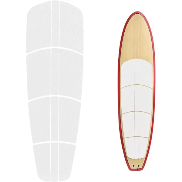Abahub 12 Piece Surf SUP Deck Traction Pad Premium EVA with Tail Kicker 3M Adhesive for Paddleboard Longboard Surfboard BlackBlueGrayNavy BlueOrangeWhiteWhite