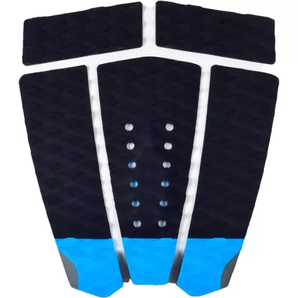 Abahub 3 Piece EVA Surfboard Deck Traction Pads with Kicker for Stomp Skimboards Surf Boards Funboard Fish Board BlackBlueGreenGrayOrangePinkWhiteWine Red5 pcsblue
