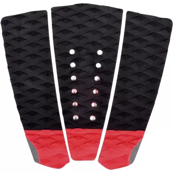 Abahub 3 Piece EVA Surfboard Deck Traction Pads with Kicker for Stomp Skimboards Surf Boards Funboard Fish Board BlackBlueGreenGrayOrangePinkWhiteWine RedWine