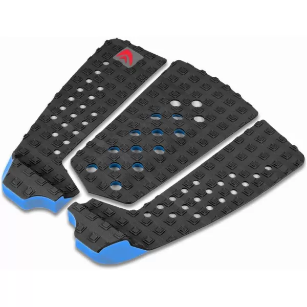 Abahub 9 Piece Surf Deck Traction Pad Premium EVA with Tail Kicker 3M Adhesive for Surfboard Longboard Shortboard Funboard Fish Skimboard BlackBlueBrownGrayWhiteOrangeNavy Blue3 pcsBlack