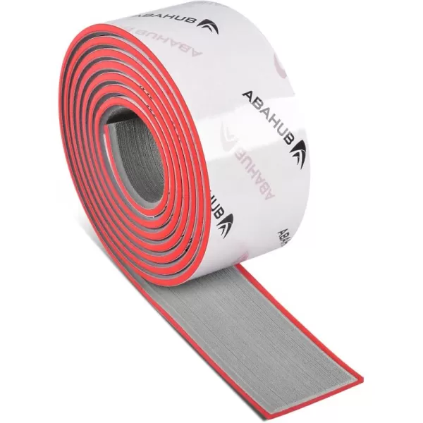 Abahub EVA Foam Boat Decking 96x4563628824168 48x168 SelfAdhesive Faux Teak Marine Flooring Sheet Traction Pad for Boats Surfboard Swim Platform RV FloorGray with Red LinesBorder