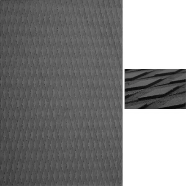 Abahub NonSlip Traction Pad 12 Pieces Deck Grip Mat 30in x 20in Trimmable EVA Sheet 3M Adhesive for Boat Kayak Skimboard Surfboard SUP BlackGrayWhiteGreenNavy BlueOrangeGray