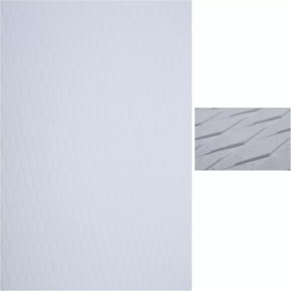 Abahub NonSlip Traction Pad 12 Pieces Deck Grip Mat 30in x 20in Trimmable EVA Sheet 3M Adhesive for Boat Kayak Skimboard Surfboard SUP BlackGrayWhiteGreenNavy BlueOrangeWhite