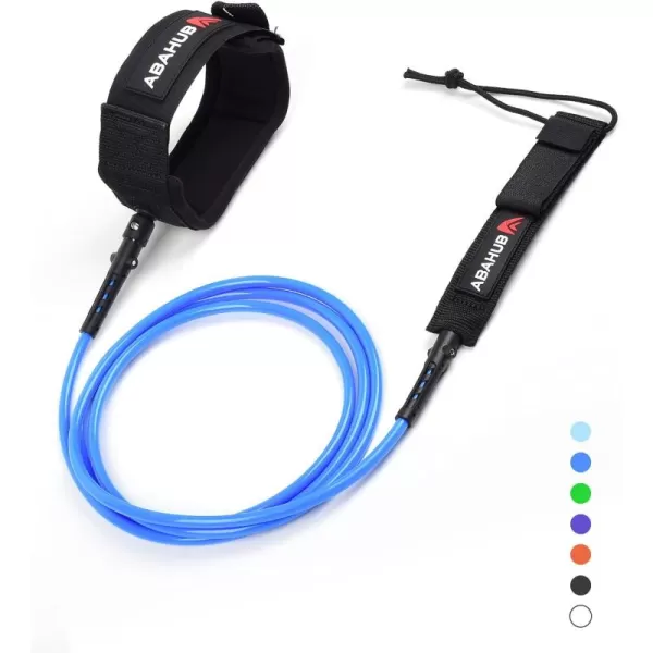 Abahub Premium Surfboard Leash 678910 ft Straight Surf Board Leashes 67mm Legrope Strap for Shortboard LongboardBlue