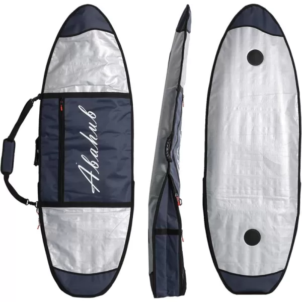 Abahub Premium Surfboard Travel Bag Foam Padded Surf Board Cover Shortboard Carrying Bags for Surfing Outdoor Airplane Car Truck60 66 70 76 80 86 90 96 100Dark Blue
