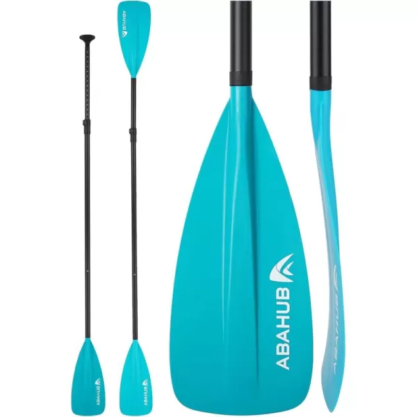 Abahub SUP Paddle  3 Piece Adjustable Paddles  Lightweight Standup Paddle Oars for Paddleboard Adjustable Aluminum Alloy Shaft 68quot  84quot BlackBlueGreenOrangeRedYellow Plastic Nylon Blade4 pcsteal