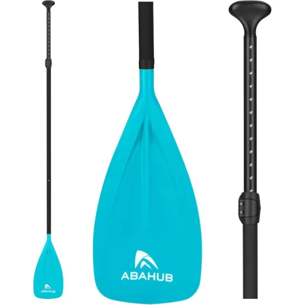 Abahub SUP Paddles  3 Piece Adjustable Stand up Paddle  Lightweight Oar for Paddleboard Aluminum Alloy PU Coated Shaft 68quot  84quot BlackBlueGreenOrangeRedYellow Plastic Nylon BladeTeal