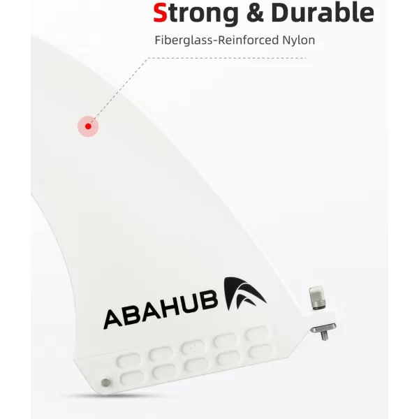 imageAbahub 8 SUP Single Center Fin with 1 No Tool Fin Screw Fiberglass Reinforeced 8 inch SUP Replacement Fins for Surfboard Standup Paddle Board Longboard BlackBlueWhitewhite