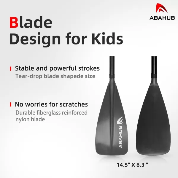 imageAbahub Kids SUP Paddle  3 Piece Adjustable Stand Up Paddle Board Paddles 55quot  70quotDurable Lightweight ampamp Floating Paddleboard OarTealGrayGray