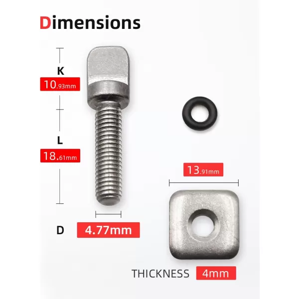 imageAbahub SUP Paddle Board Fin Screws 3 or 6 Pack  316 Stainless Steel Replacement Fins Box Screw and Plate with Extra O Rings for SUP Inflatable Stand Up Paddleboard Surfboard Longboard3 Pack