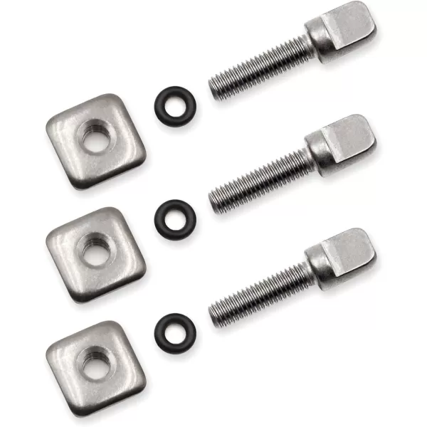 imageAbahub SUP Paddle Board Fin Screws 3 or 6 Pack  316 Stainless Steel Replacement Fins Box Screw and Plate with Extra O Rings for SUP Inflatable Stand Up Paddleboard Surfboard Longboard6 Pack