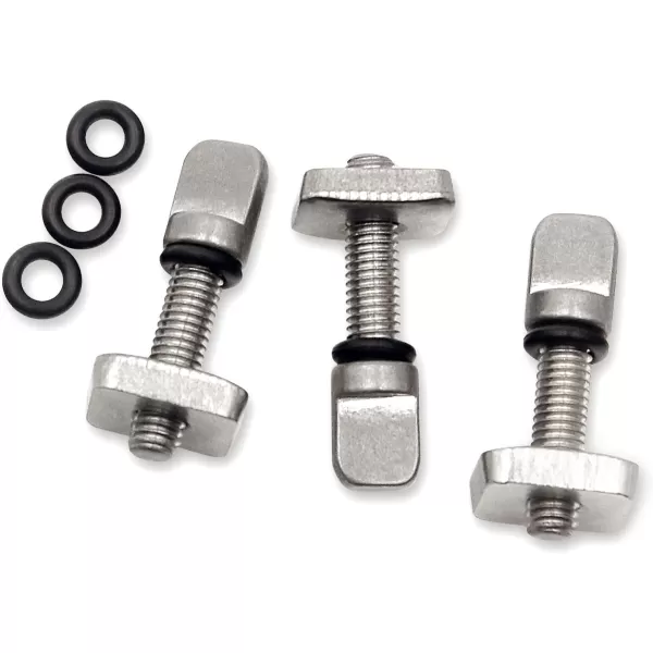 imageAbahub SUP Paddle Board Fin Screws 3 or 6 Pack  316 Stainless Steel Replacement Fins Box Screw and Plate with Extra O Rings for SUP Inflatable Stand Up Paddleboard Surfboard Longboard3 Pack