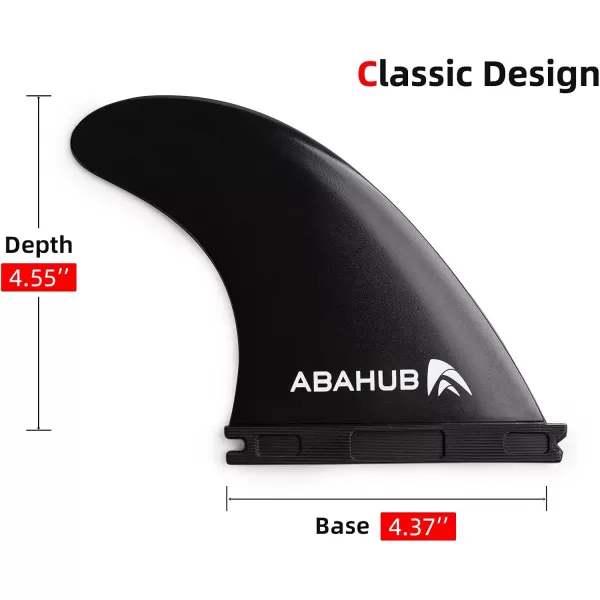 imageAbahub Surfboard Thruster Fins Set Compatible with Future Style Fin Box Fiberglass Reinforced High Performance 3 Fins for Surf Boards Surfing Longboard Shortboard BlackBlueWhiteblack