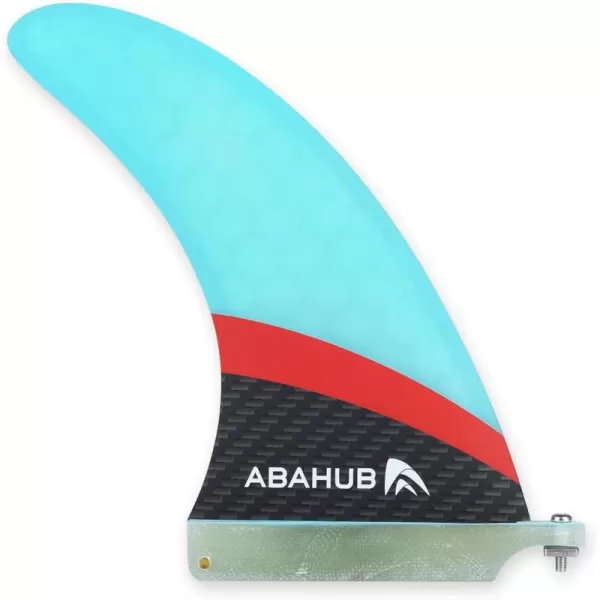 imageAbahub 8 SUP Single Center Fin with 1 No Tool Fin Screw Fiberglass Reinforeced 8 inch SUP Replacement Fins for Surfboard Standup Paddle Board Longboard BlackBlueWhiteFiberglass Blue