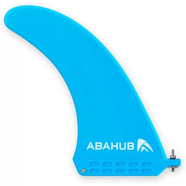 imageAbahub 8 SUP Single Center Fin with 1 No Tool Fin Screw Fiberglass Reinforeced 8 inch SUP Replacement Fins for Surfboard Standup Paddle Board Longboard BlackBlueWhiteblue