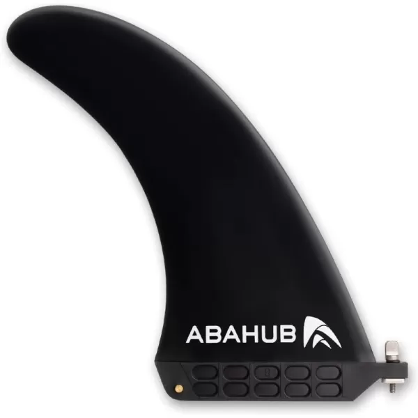 imageAbahub 8 SUP Single Center Fin with 1 No Tool Fin Screw Fiberglass Reinforeced 8 inch SUP Replacement Fins for Surfboard Standup Paddle Board Longboard BlackBlueWhiteblack