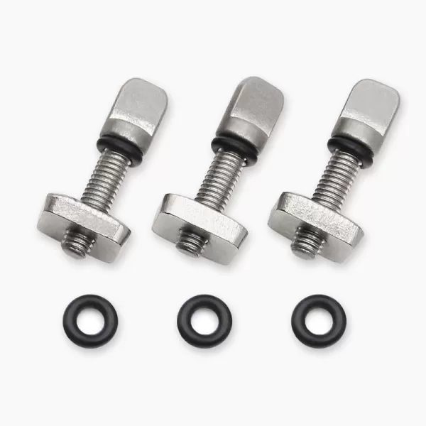 imageAbahub SUP Paddle Board Fin Screws 3 or 6 Pack  316 Stainless Steel Replacement Fins Box Screw and Plate with Extra O Rings for SUP Inflatable Stand Up Paddleboard Surfboard Longboard3 Pack