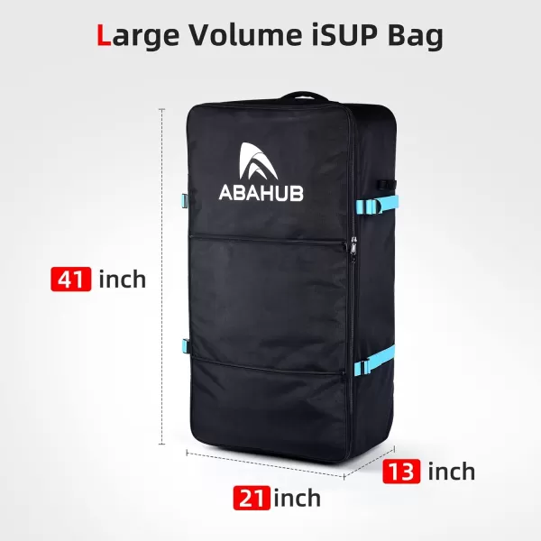 imageAbahub Premium iSUP Bag Travel Carrying Backpack for Inflatable Stand Up Paddleboards Paddle Board Accessories Fits up to 12 ISUPisup bag with wheels