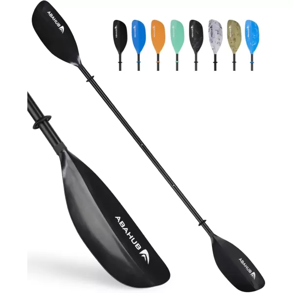 imageAbahub Adjustable Kayak Paddle 210230 cm8290 Inches Floating Kayaking Oars Boating Oars Canoeing Oars Black