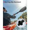 imageAbahub Adjustable Kayak Paddle 210230 cm 230250 cm Floating Kayaking Oars Boating Oars Canoeing Oars BlackBlack with White Wave Print