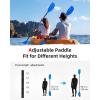 imageAbahub Adjustable Kayak Paddle 210230 cm 230250 cm Floating Kayaking Oars Boating Oars Canoeing Oars BlackBlue
