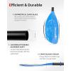 imageAbahub Adjustable Kayak Paddle 210230 cm 230250 cm Floating Kayaking Oars Boating Oars Canoeing Oars BlackBlue with White Wave Print