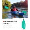 imageAbahub Adjustable Kayak Paddle 210230 cm 230250 cm Floating Kayaking Oars Boating Oars Canoeing Oars BlackMint Green
